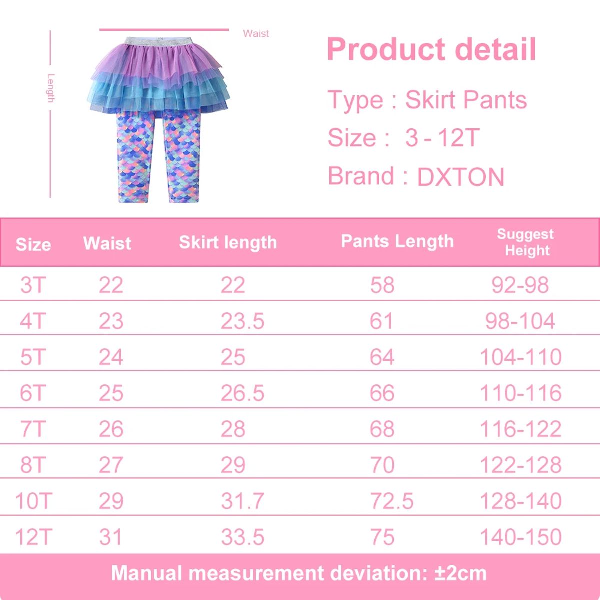 Stylish Kids Leggings with Skirt, Ballet-Inspired Layered Costume