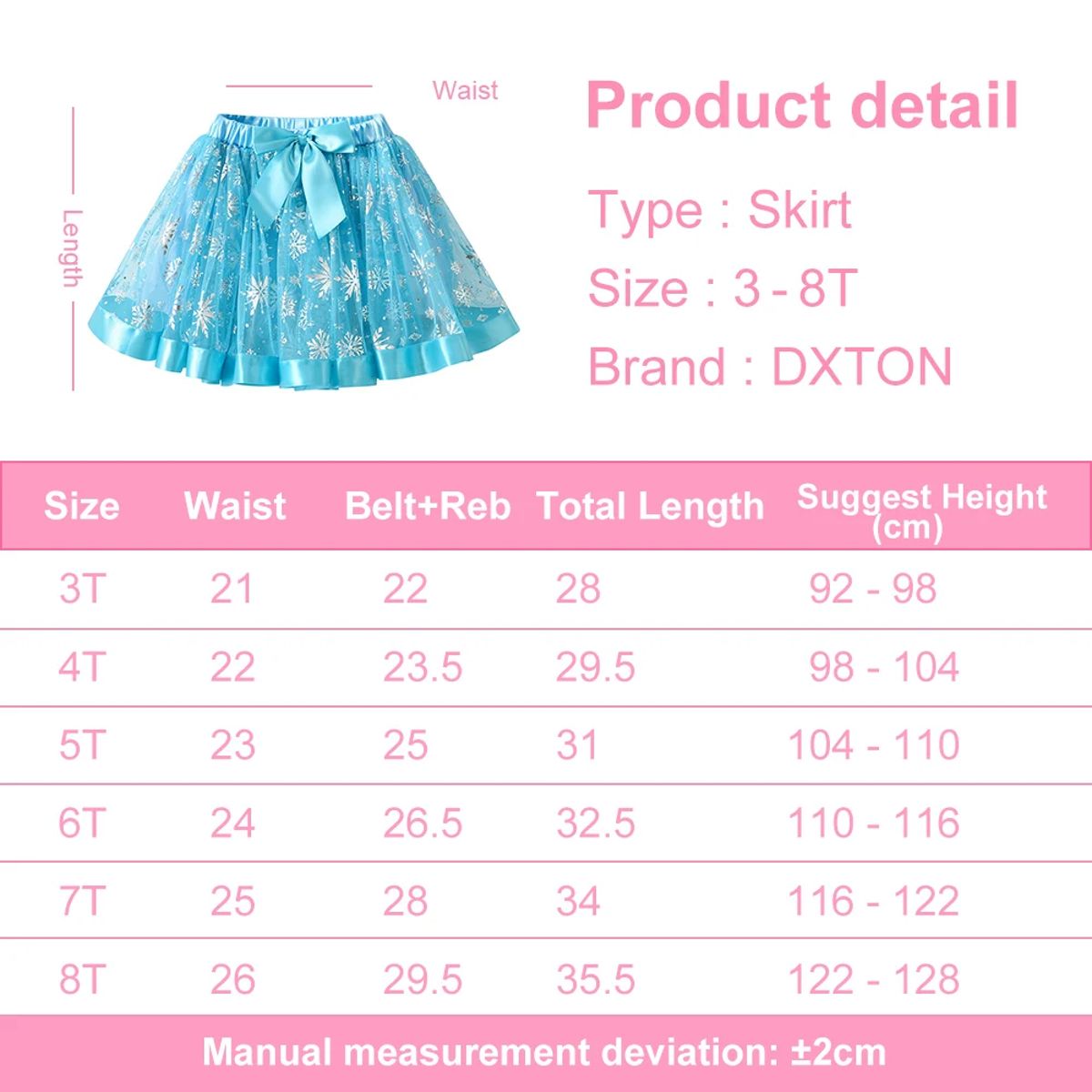 Charming Tulle Tutu Skirt for Girls with Bow Decoration