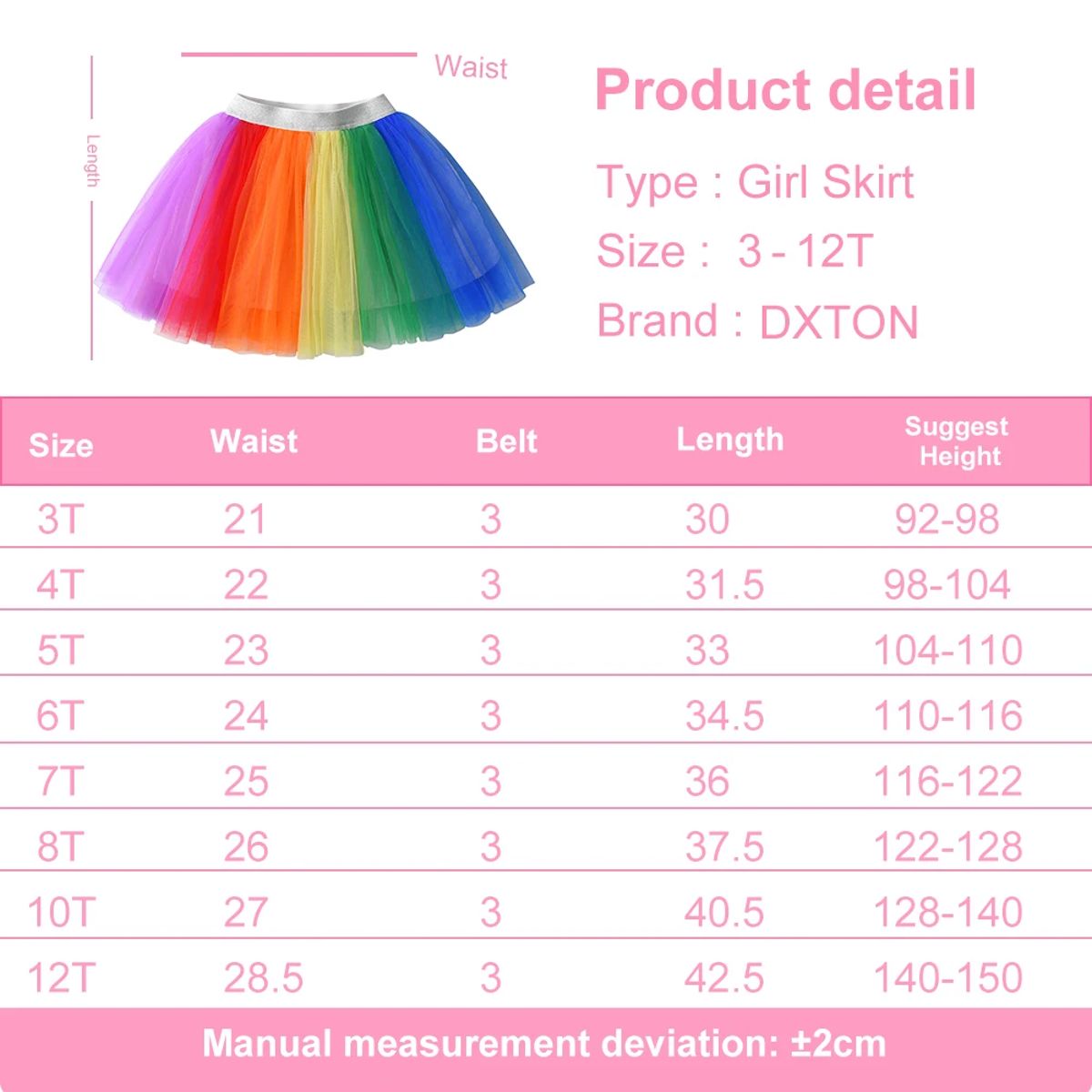 Adorable Tutu Mini Skirt for Girls' Birthday and Dancewear Adorable Tutu Mini Skirt for Girls' Birthday and Dancewear