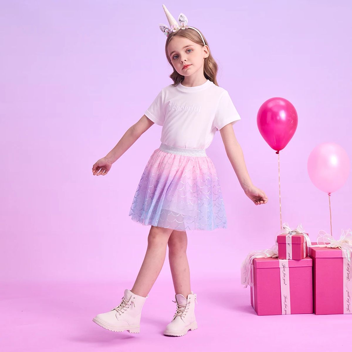 Enchanting Girls' Tulle Mermaid Skirt – Princess Party Outfit Enchanting Girls' Tulle Mermaid Skirt – Princess Party Outfit