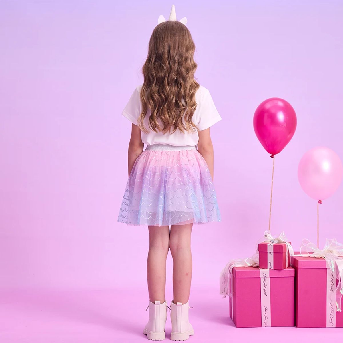 Enchanting Girls' Tulle Mermaid Skirt – Princess Party Outfit Enchanting Girls' Tulle Mermaid Skirt – Princess Party Outfit