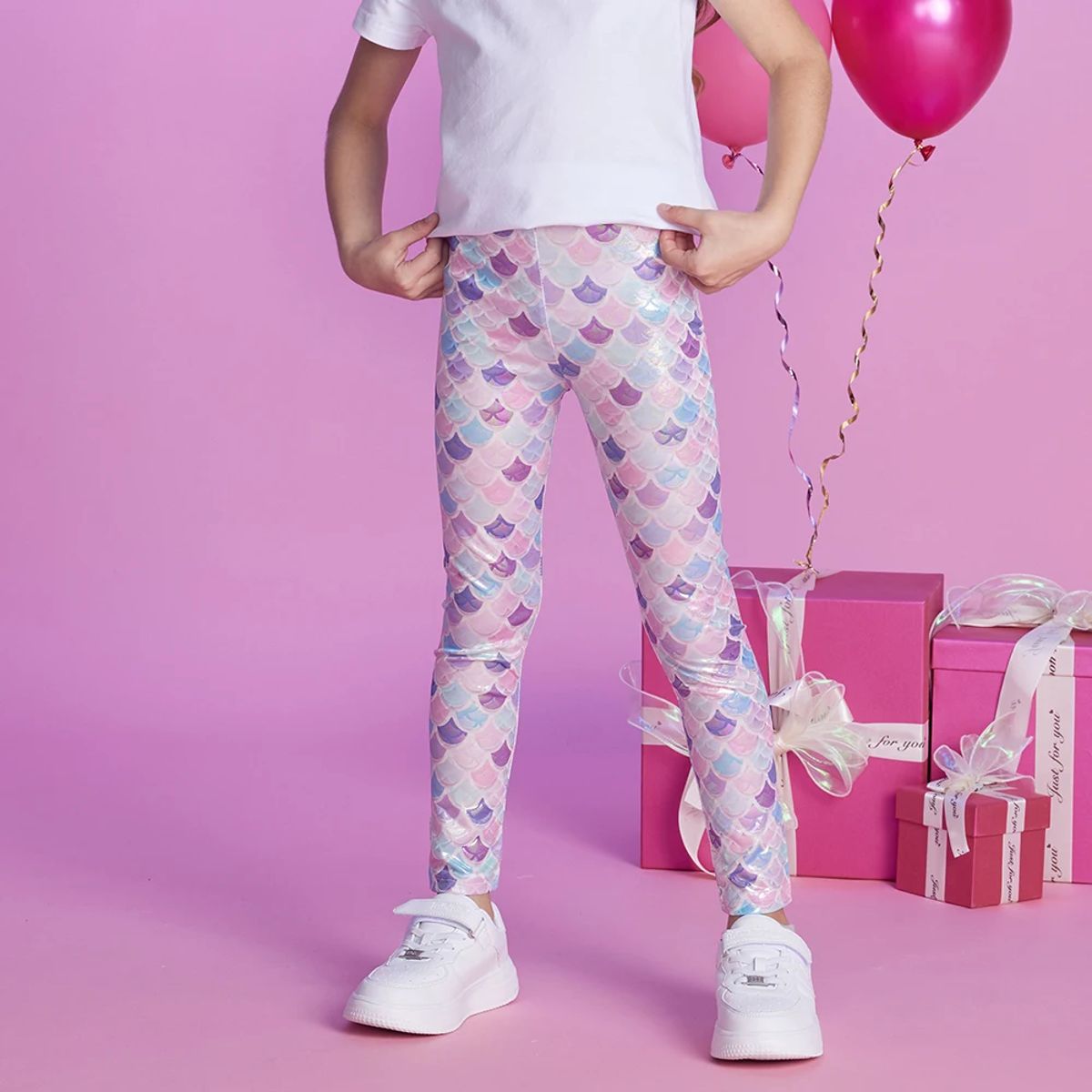 Adorable Mermaid Print Girls' Leggings – Comfy & Stylish Adorable Mermaid Print Girls' Leggings – Comfy & Stylish