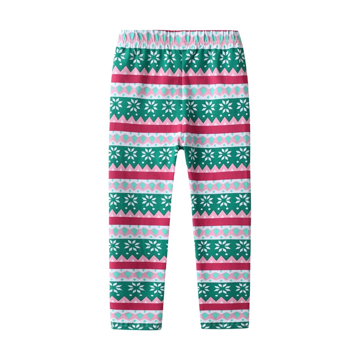 Adorable Girls' Snowflake Print Leggings – Comfy All-Season Wear