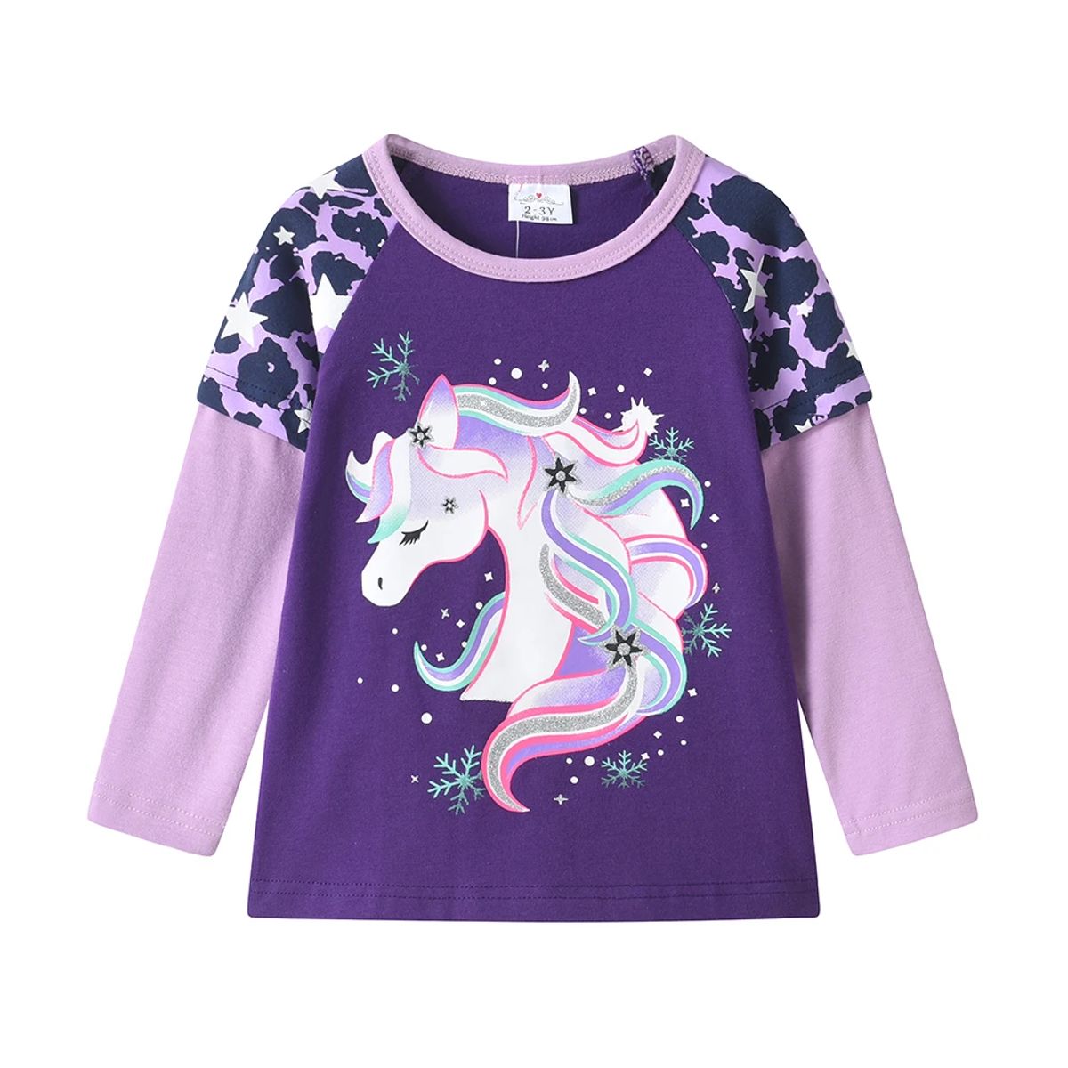 Adorable Unicorn Print Girls' Outfit – Long Sleeve Top & Leggings Adorable Unicorn Print Girls' Outfit – Long Sleeve Top & Leggings