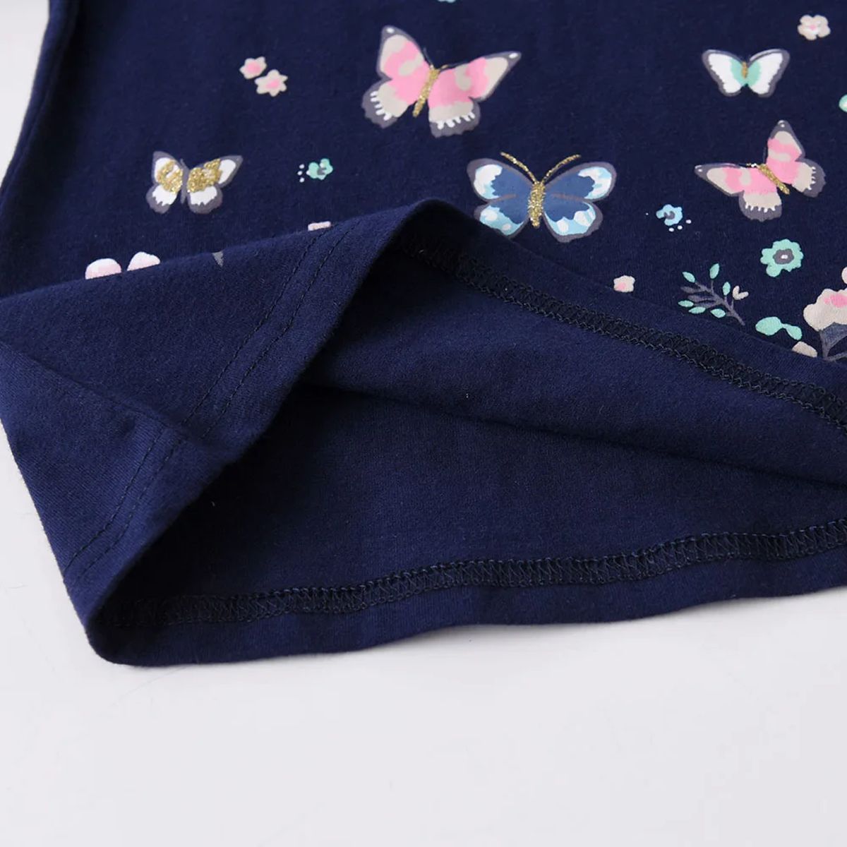 Autumn Winter Girls Cotton Butterfly Print Tops & Pants Set Autumn Winter Girls Cotton Butterfly Print Tops & Pants Set