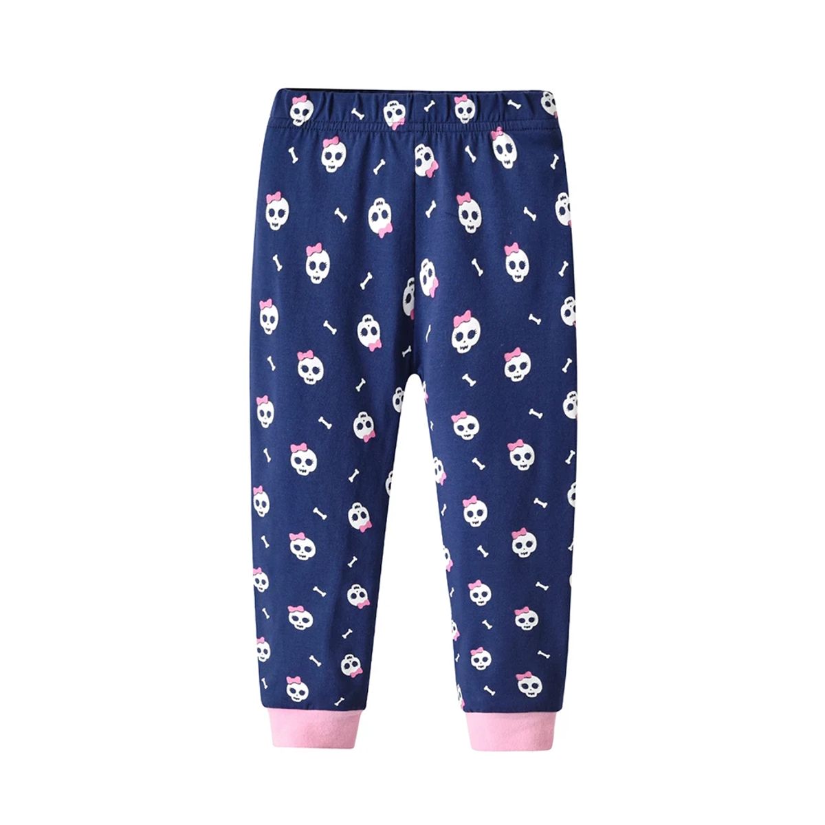 Comfortable Long Sleeve Pajamas Set for Girls with Cartoon Print Comfortable Long Sleeve Pajamas Set for Girls with Cartoon Print