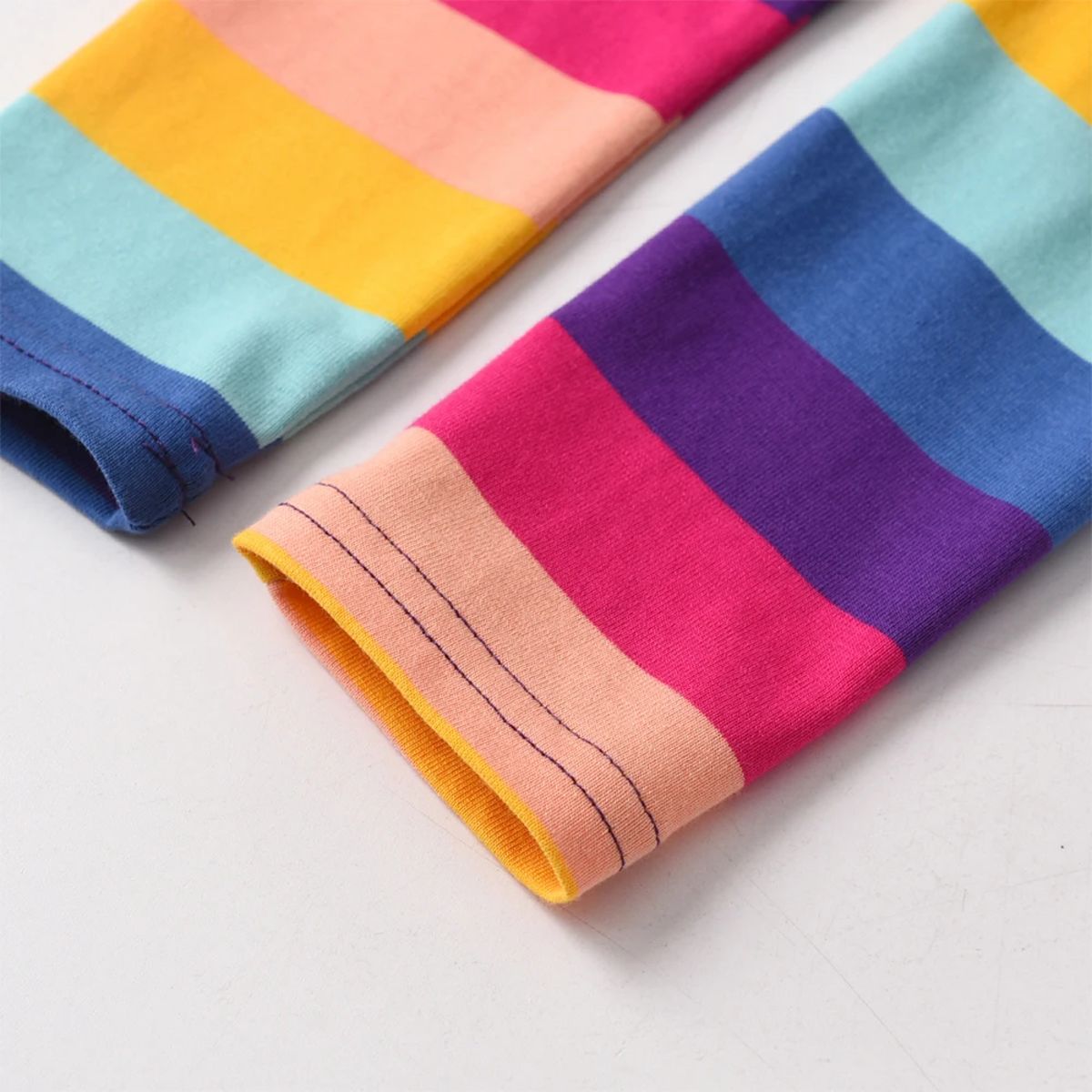 Stylish Butterfly Print Long Sleeve Set for Girls, Casual T-shirt and Pants Dxton - Kids's Pyjama Sets 2