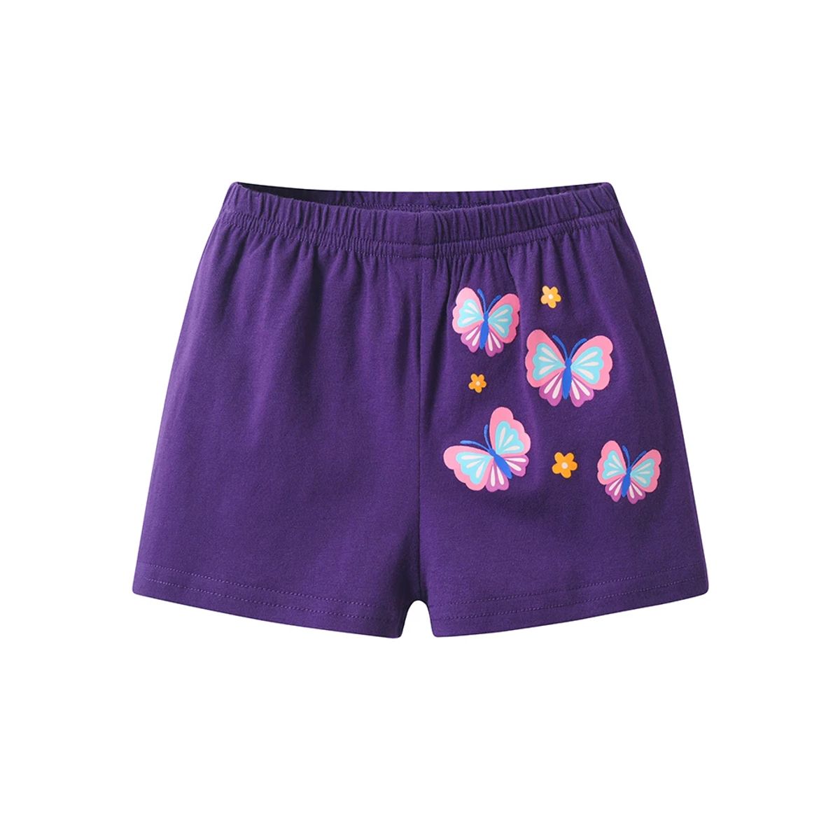 Cute Summer Girls Clothing Set with Butterfly Print Top and Shorts Cute Summer Girls Clothing Set with Butterfly Print Top and Shorts