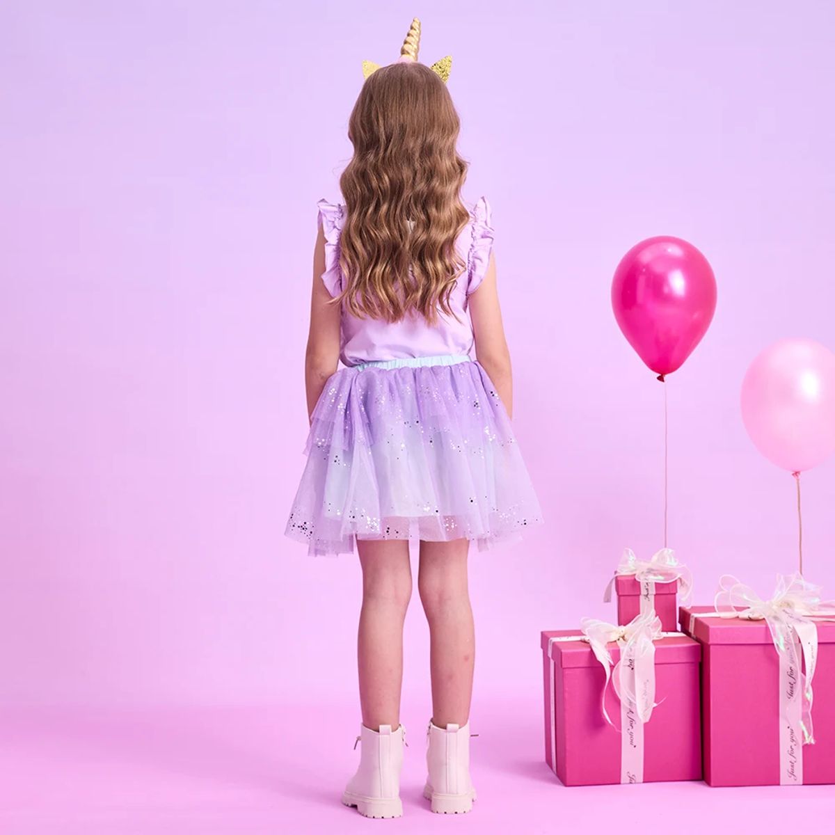 Charming Princess Clothing Set with Tutu Skirt for Girls