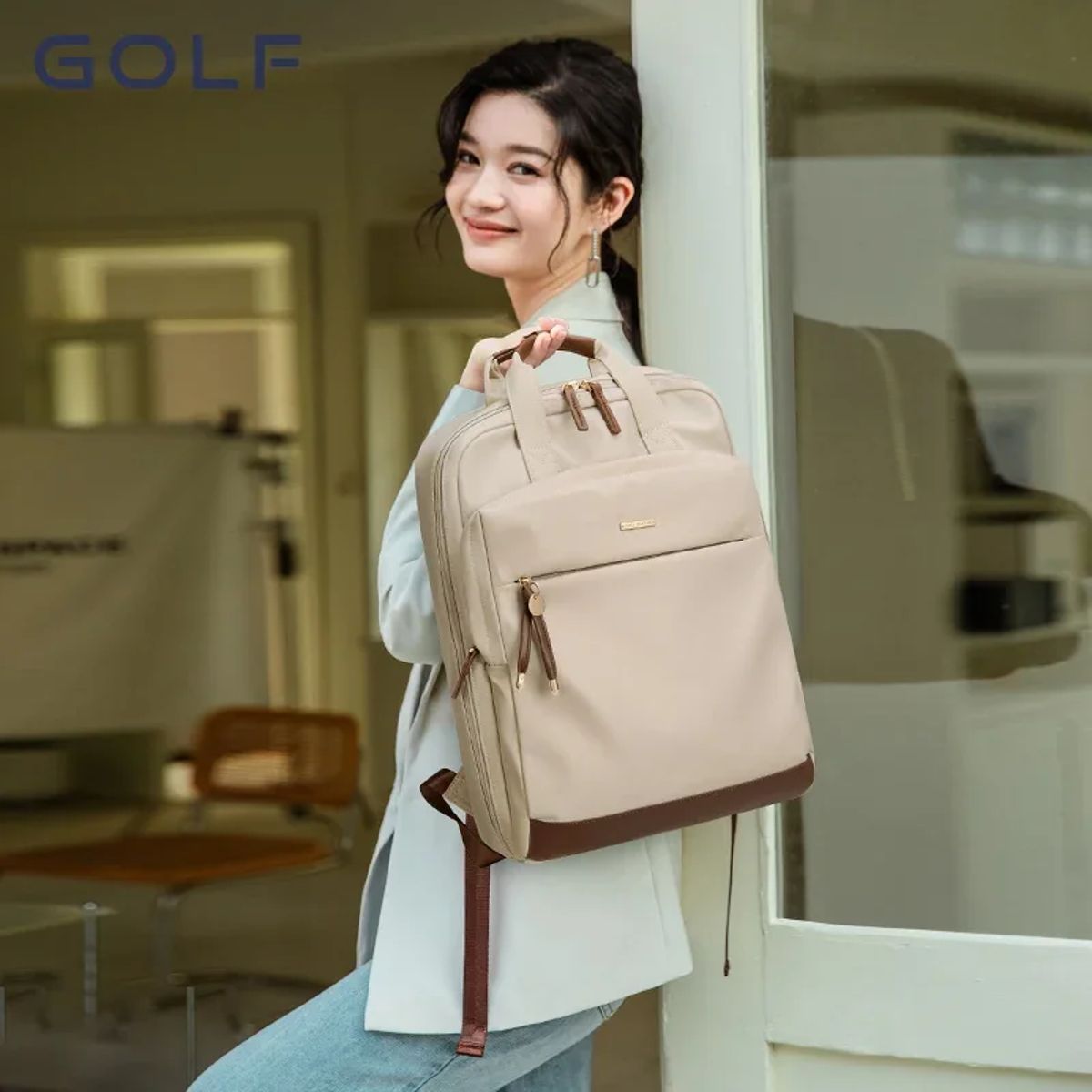 Women's Waterproof Travel Backpack with Large Capacity and Laptop Compartment Golf - Women's Backpacks 3