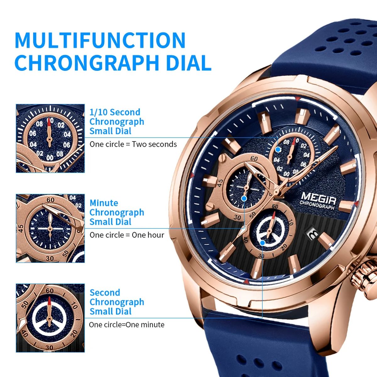 Luxury Business Watch for Men with Leather Strap and Waterproof Features