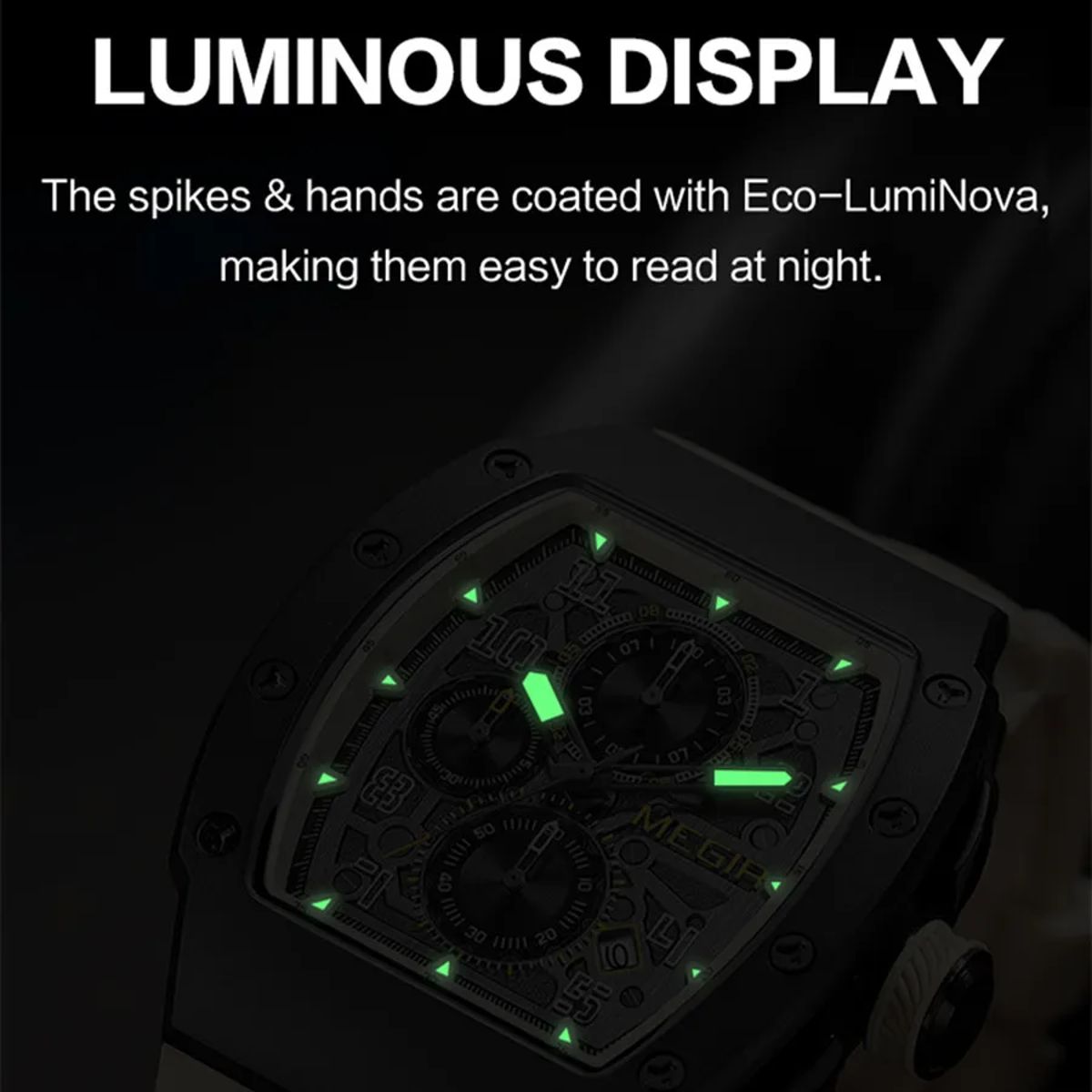 Luxury Quartz Sports Watch with Chronograph and Large Dial Luxury Quartz Sports Watch with Chronograph and Large Dial