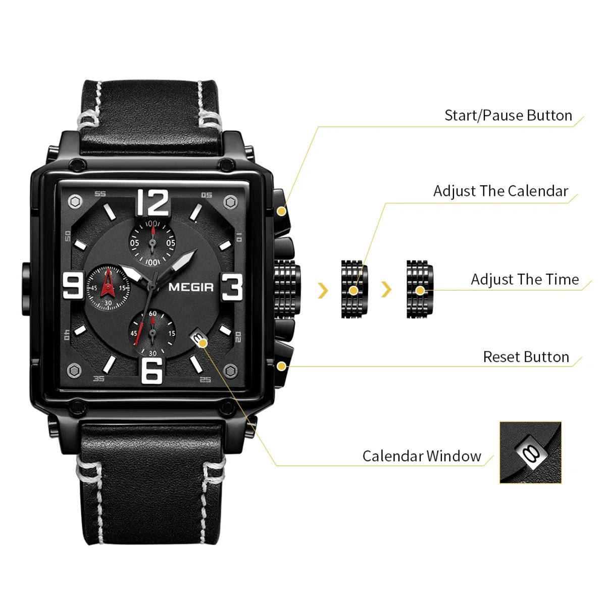 Megir - Men's Dress Watches 3