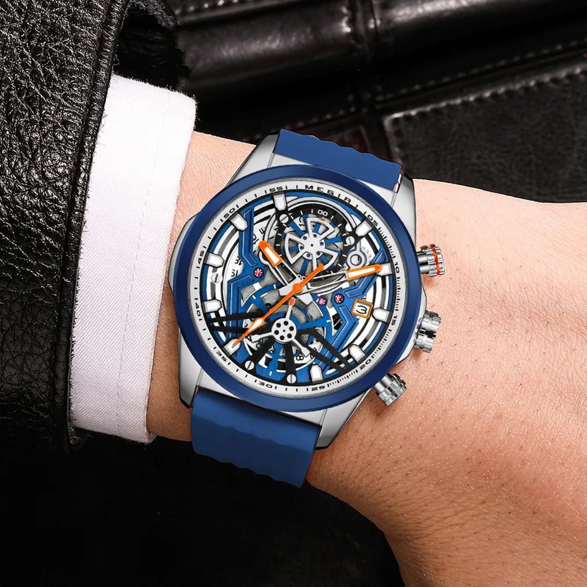 Stylish Sport Watch for Men with Luminous Big Dial Design Stylish Sport Watch for Men with Luminous Big Dial Design