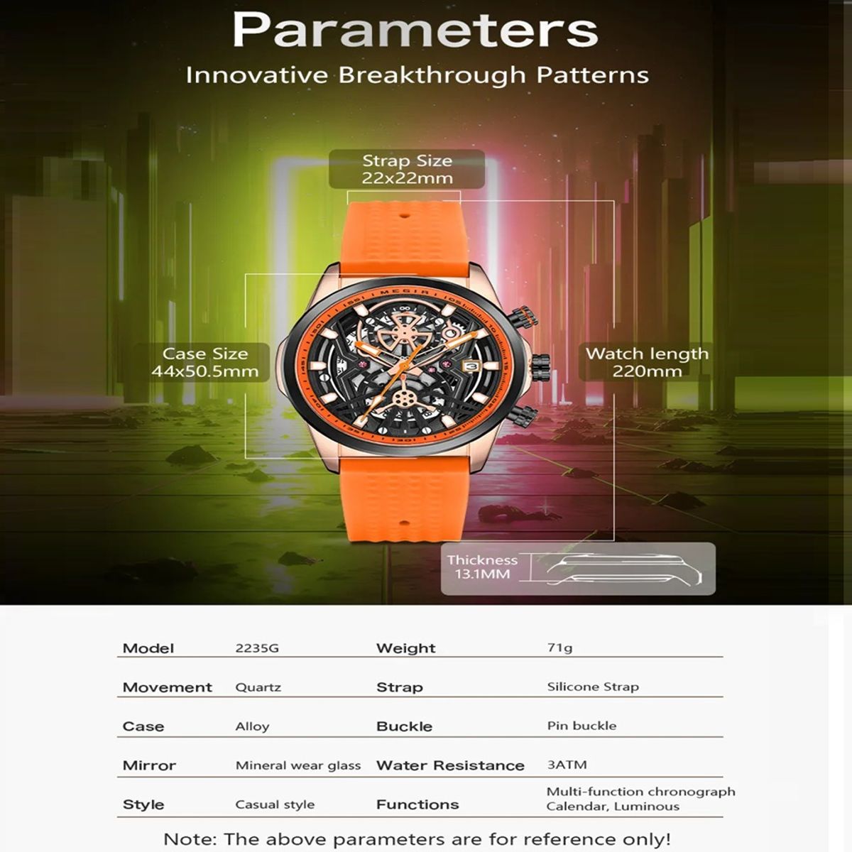 Stylish Sport Watch for Men with Luminous Big Dial Design Stylish Sport Watch for Men with Luminous Big Dial Design