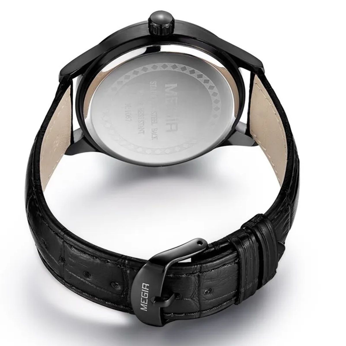 Stylish Sport Quartz Watch with Leather Strap and Large Dial Stylish Sport Quartz Watch with Leather Strap and Large Dial