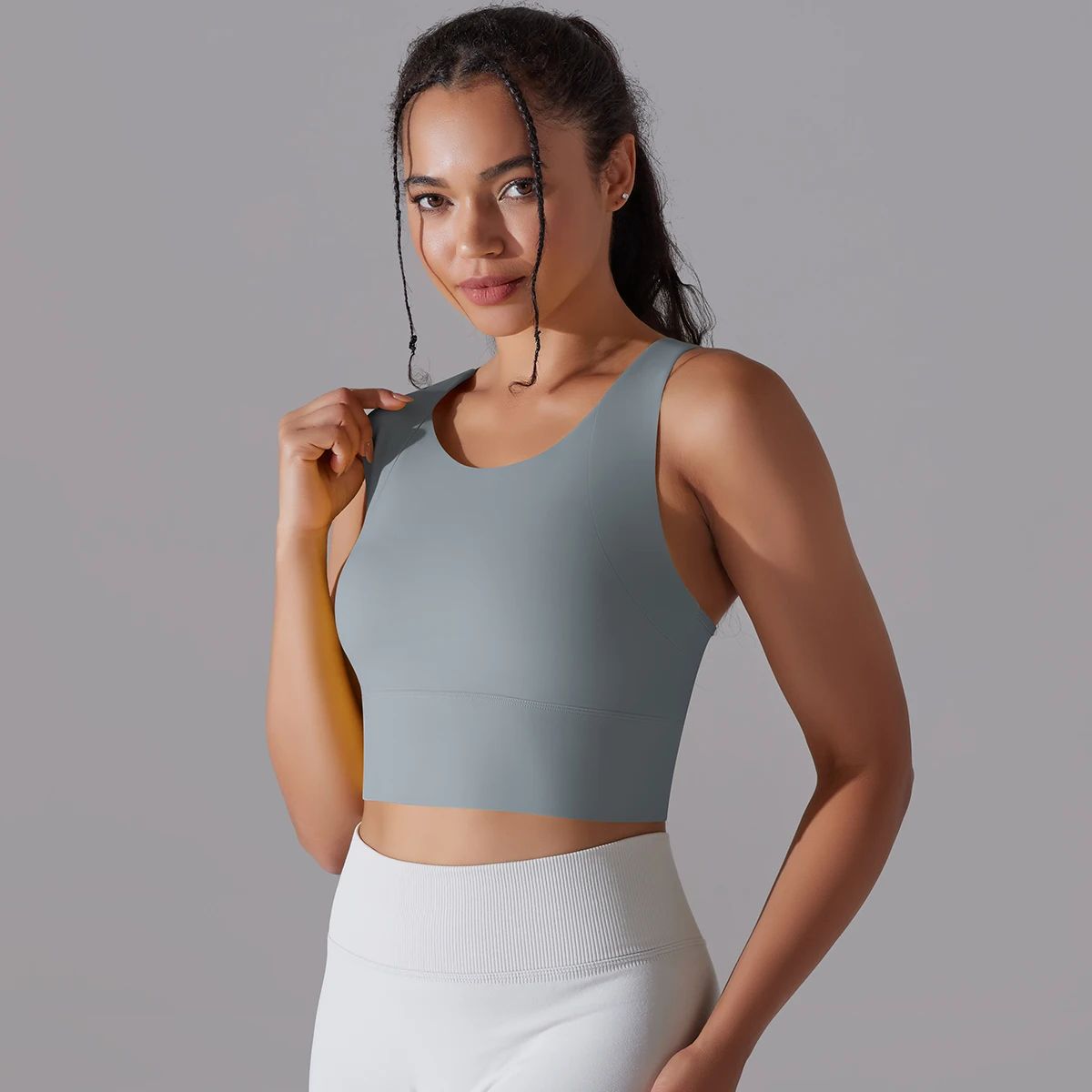 One-Piece Sports Bra Vest for Workout, Yoga, and Gym One-Piece Sports Bra Vest for Workout, Yoga, and Gym