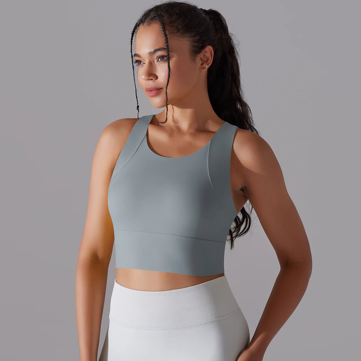 One-Piece Sports Bra Vest for Workout, Yoga, and Gym