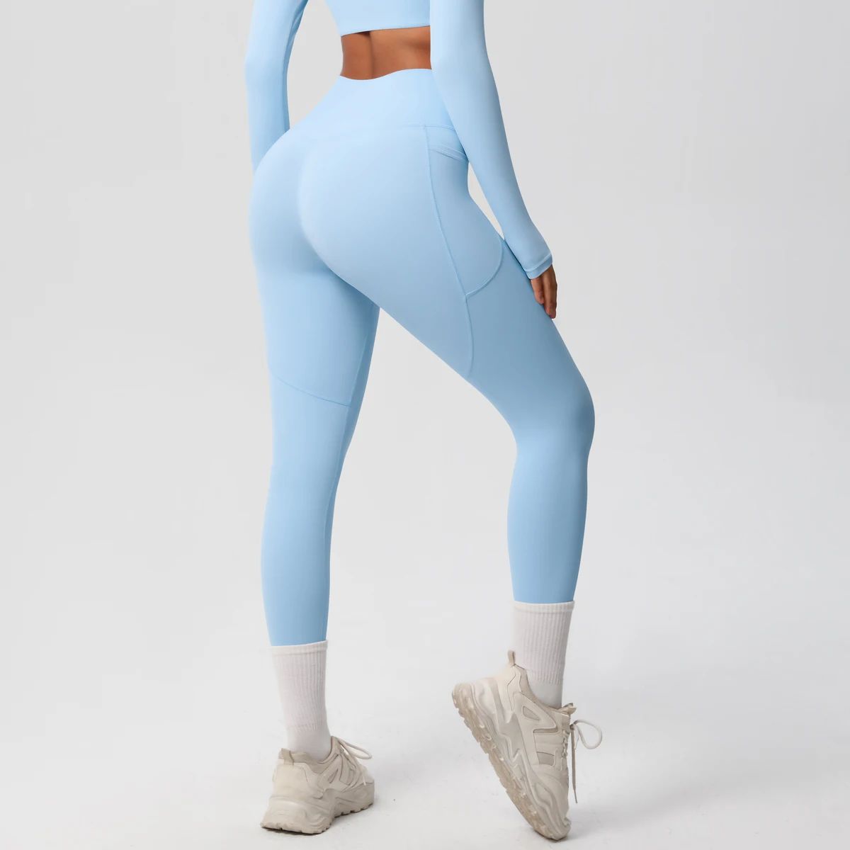 High Waist Double Brushed Ankle-Length Yoga Leggings