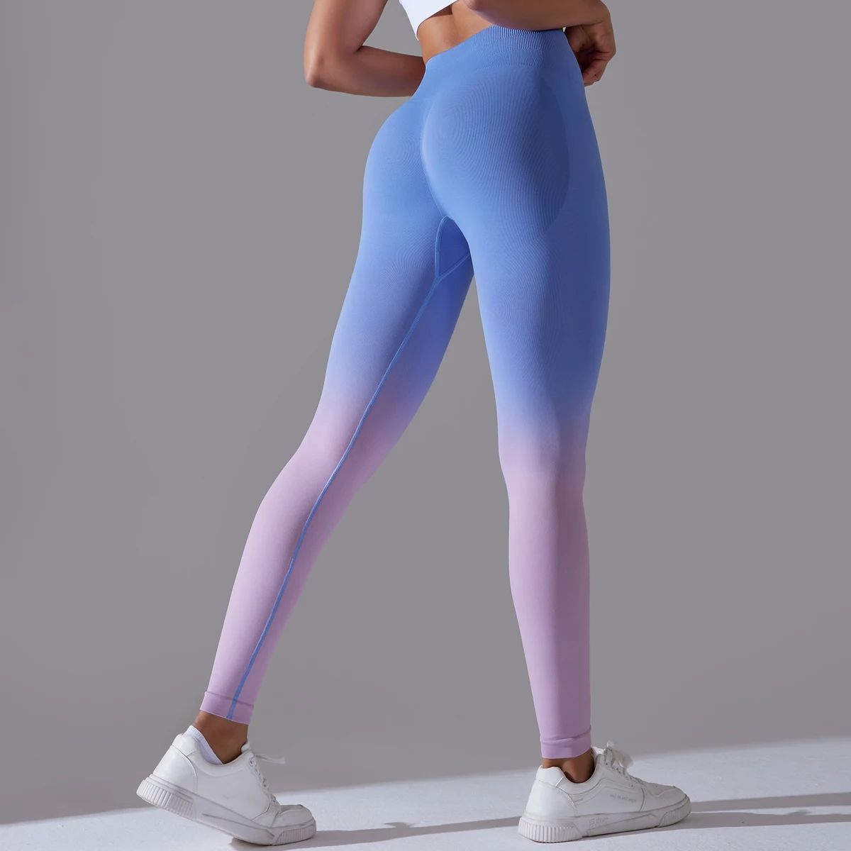 High Waisted Seamless Gym Leggings for Yoga and Fitness