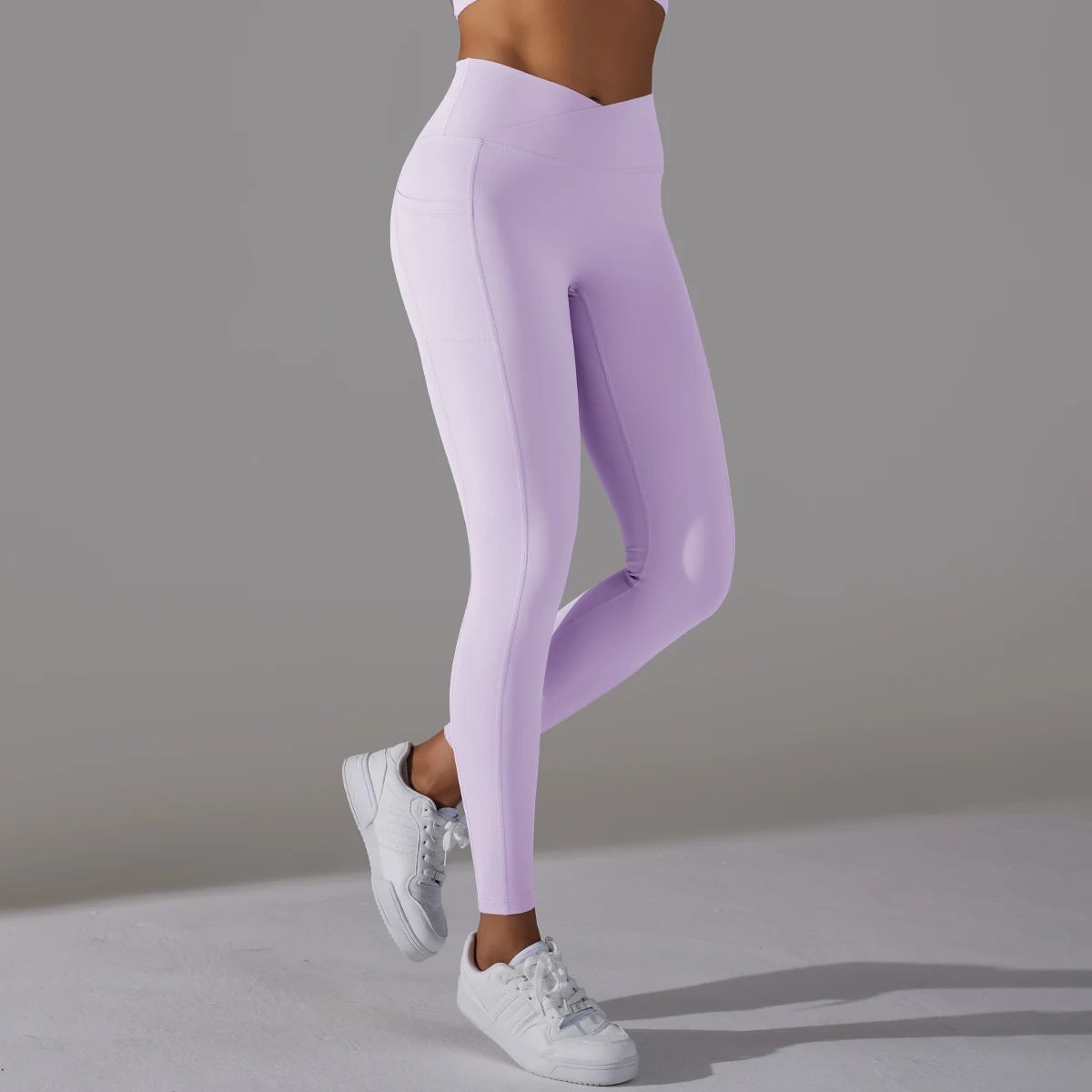 High Waist Crossover Leggings with Pockets for Active Women High Waist Crossover Leggings with Pockets for Active Women