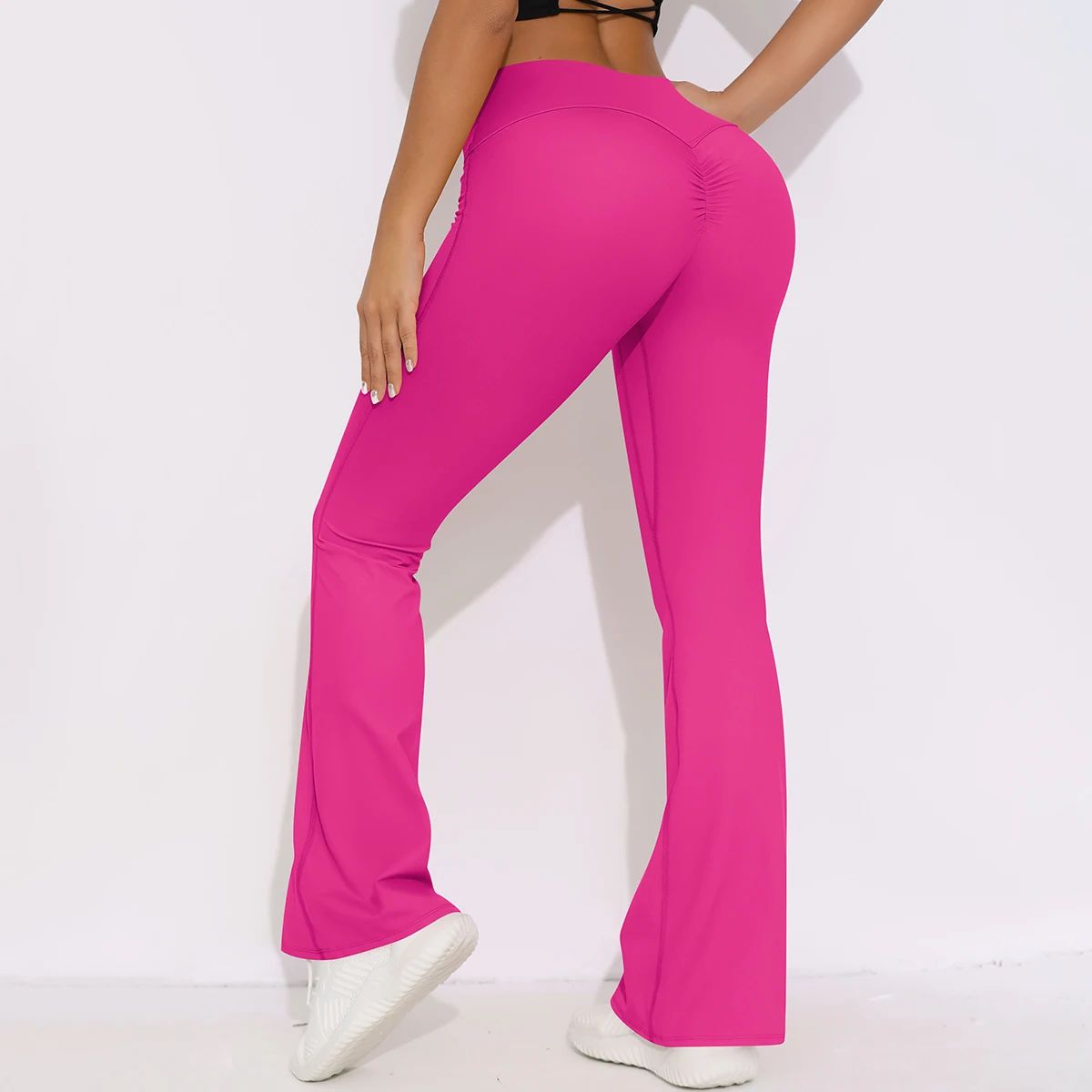 High Waist Flared Yoga Leggings for Tummy Control Workout High Waist Flared Yoga Leggings for Tummy Control Workout