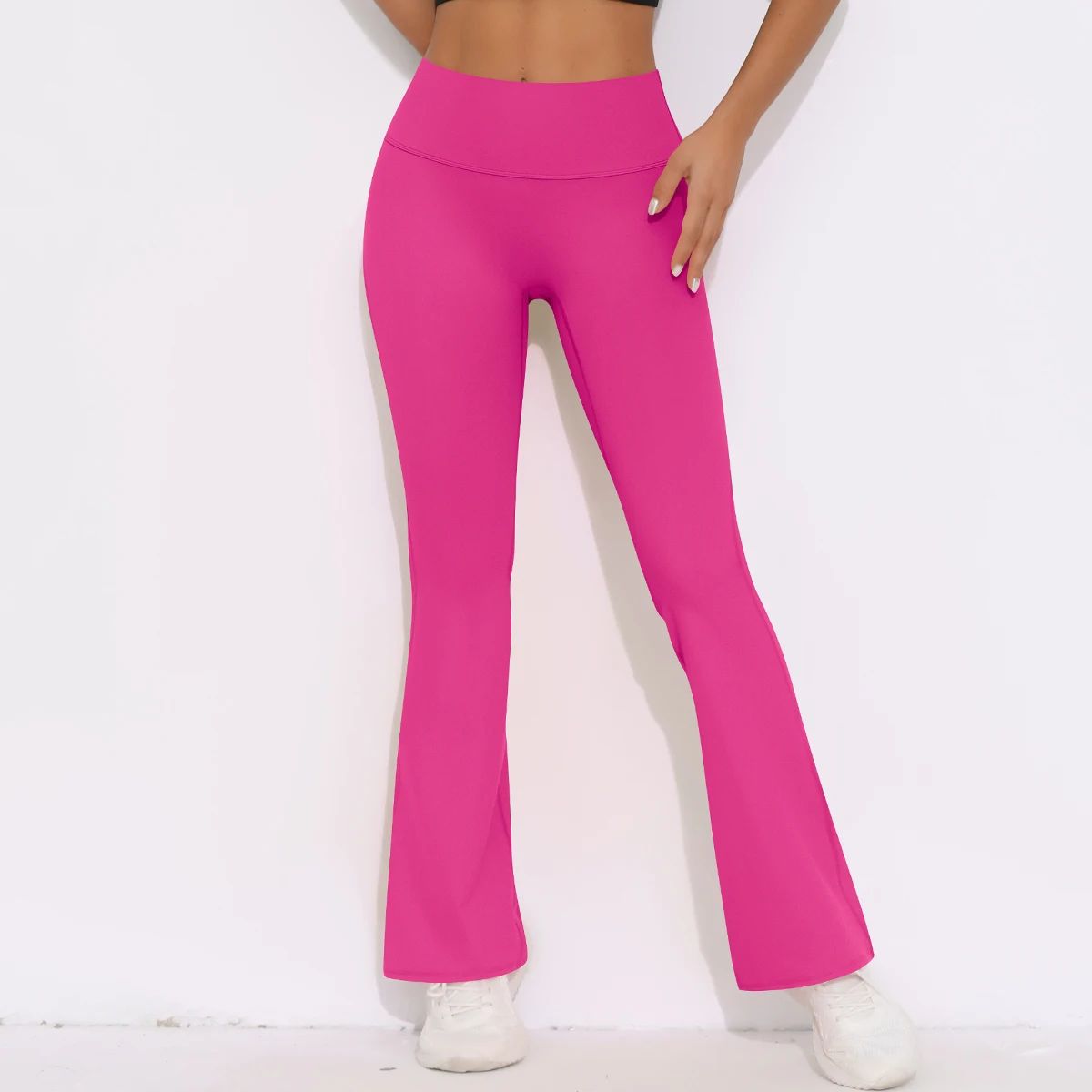 High Waist Flared Yoga Leggings for Tummy Control Workout High Waist Flared Yoga Leggings for Tummy Control Workout