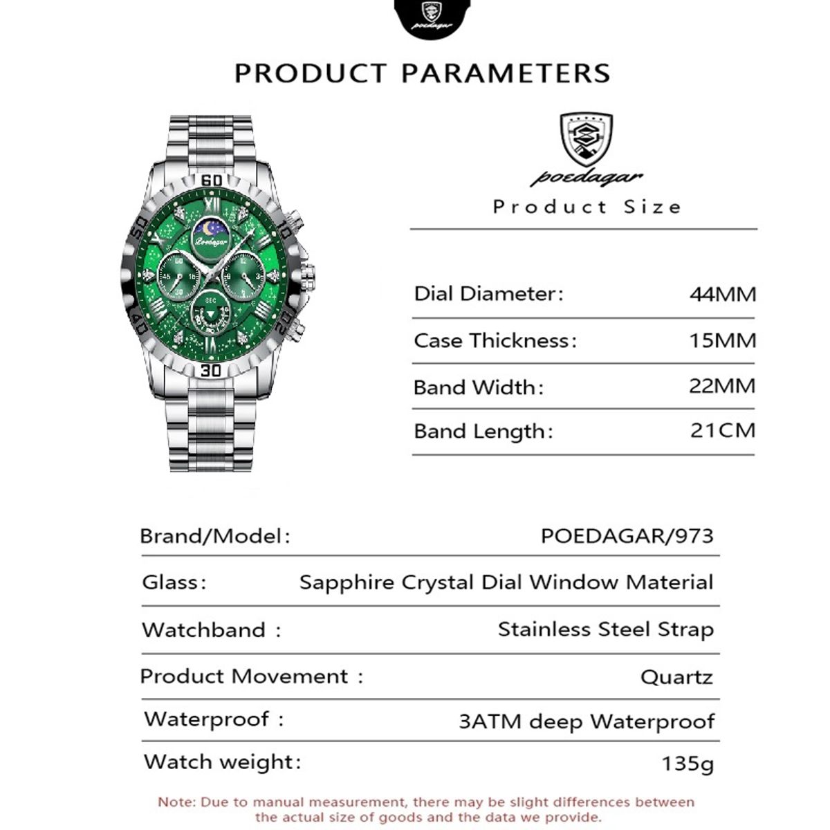 Poedagar - Men's Dress Watches 3