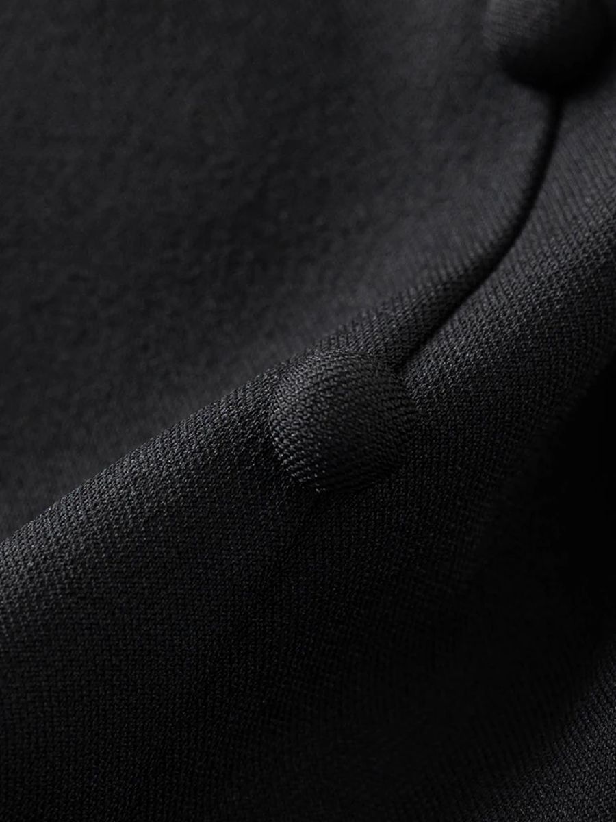 Elegant Origami Lapel A-Line Dress for Formal Occasions Elegant Origami Lapel A-Line Dress for Formal Occasions