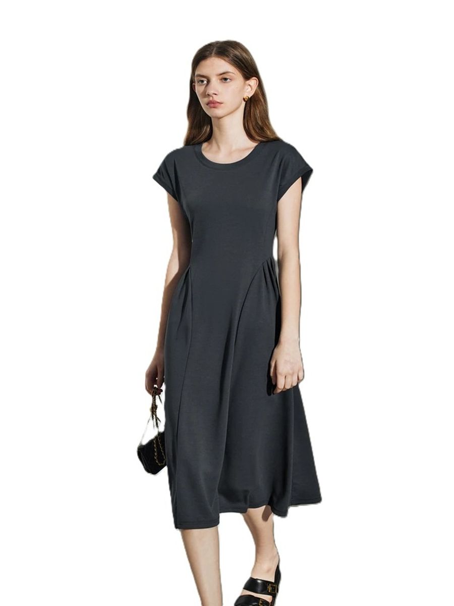 Elegant Slim Fit A-Line Knee-Length Party Dress for Women