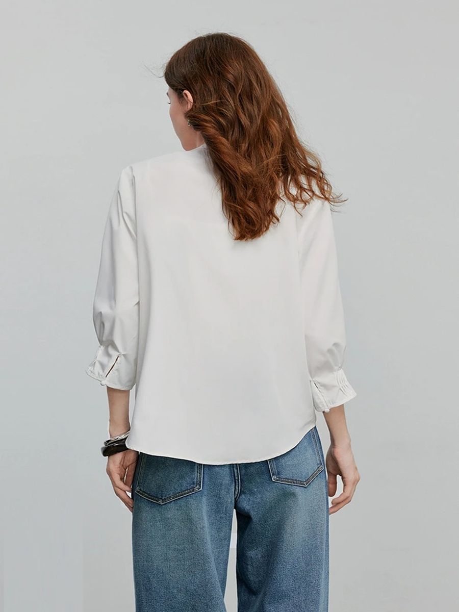 Lightweight Summer Button-Up Blouse for Women Daily Wear