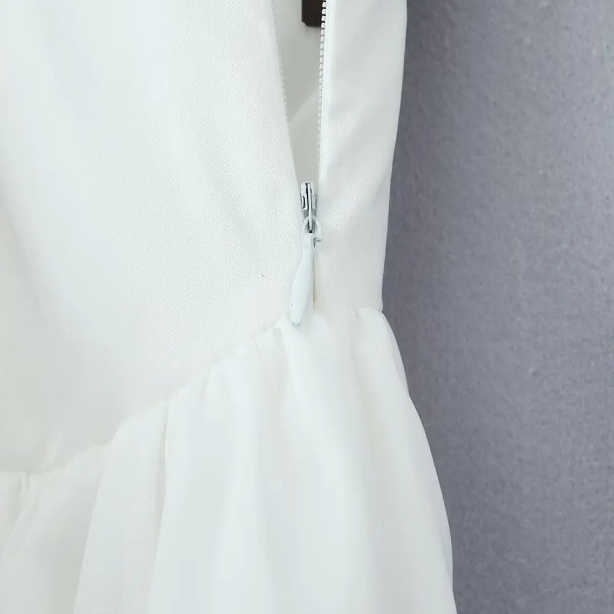 Chic Mesh Patchwork A-Line Mini Skirt with High Waist