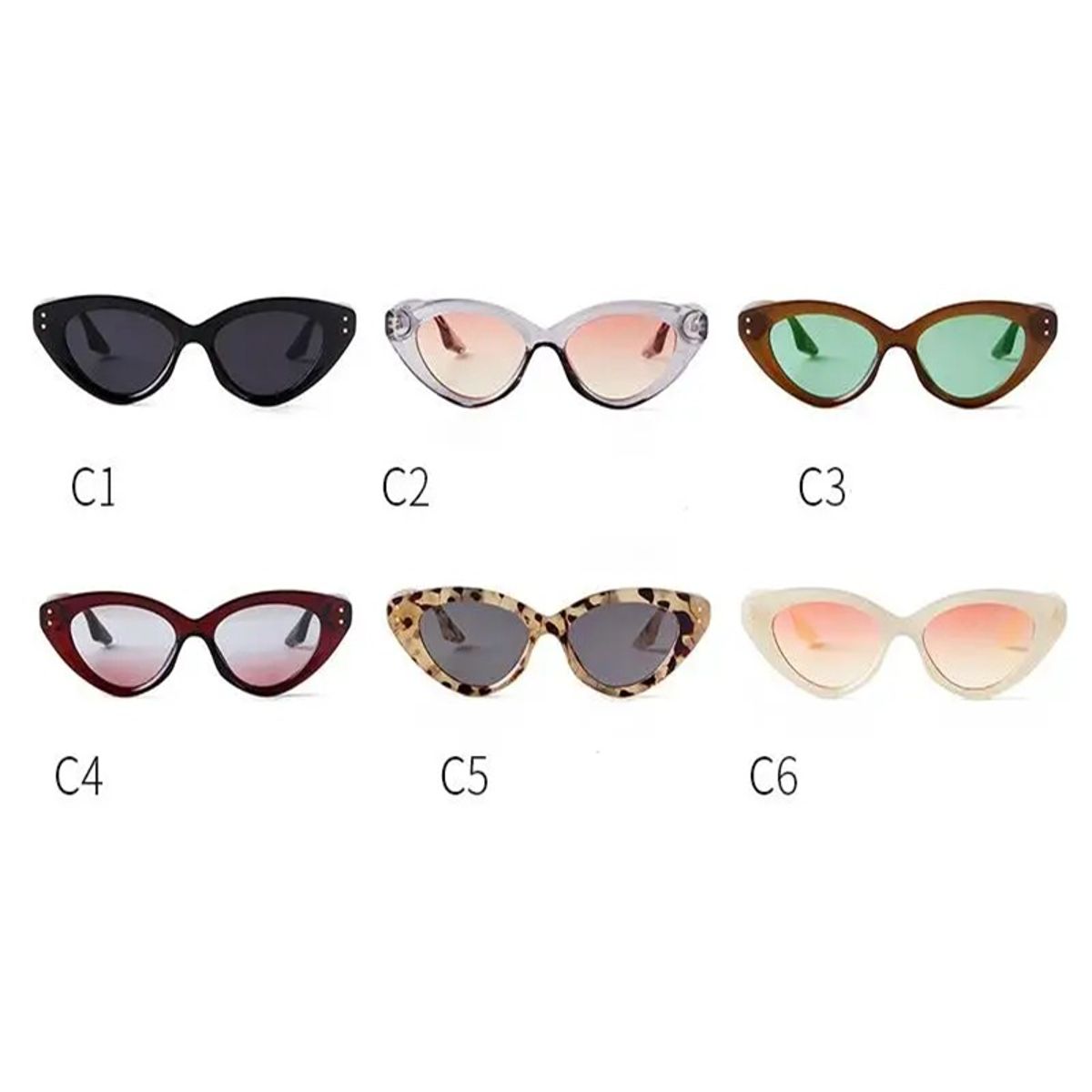 Chic Cat Eye Sunglasses with Rivet Detail for Parties Sorvino - Women's Cat Eye Sunglasses 3