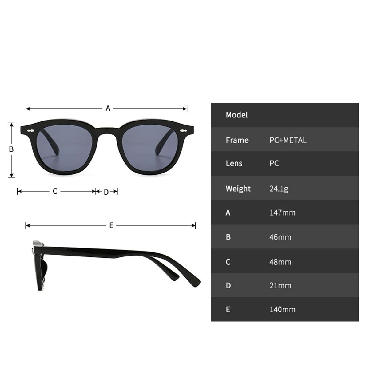 Retro Round Rivet Sunglasses with Gradient UV Protection Lenses Sorvino - Women's Round Sunglasses 2