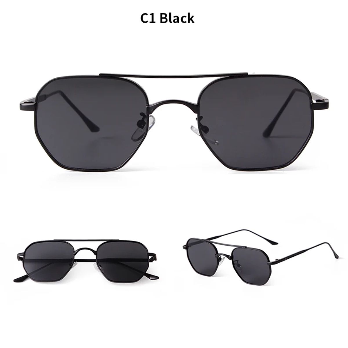 Stylish Metal Frame Square Sunglasses with Mirror UV400 Lenses Sorvino - Women's Square Sunglasses 3