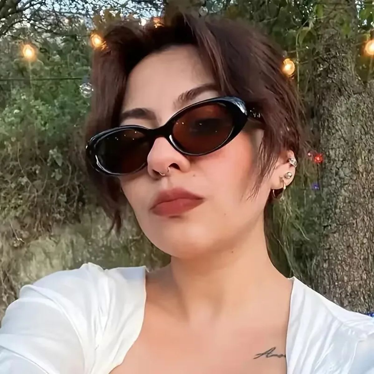 Classic Small Oval Frame Sunglasses for Casual Outdoor Style Sozo Tu - Women's Round Sunglasses 1