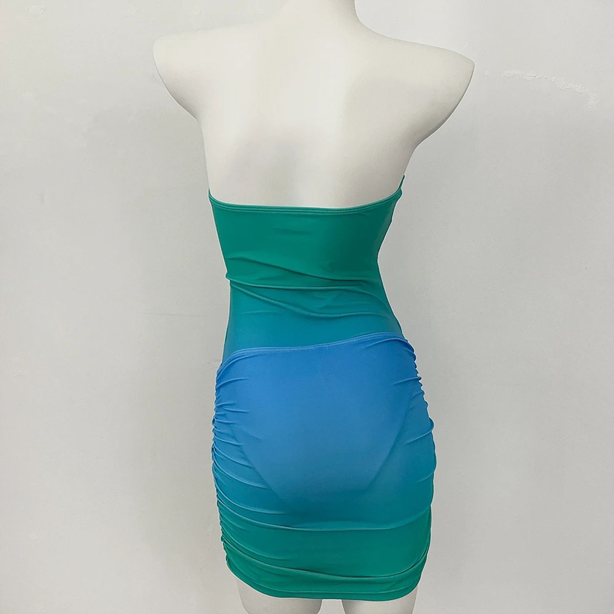 Tie-Dye Bikini Set with Skirt Cover-Up and Hollow Detail