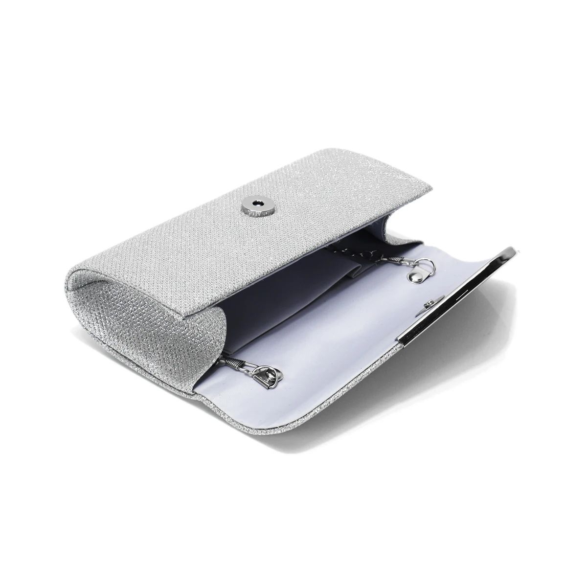 Sequin Envelope Clutch with Chain Strap for Evening Parties