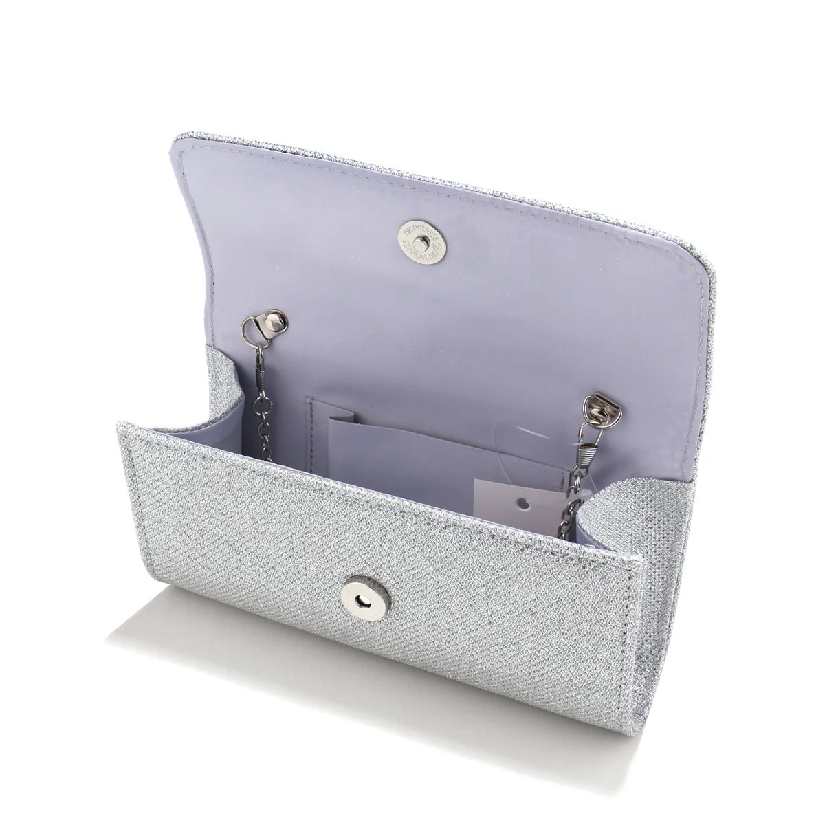 Glitter Envelope Clutch with Chain Strap for Casual Evenings Glitter Envelope Clutch with Chain Strap for Casual Evenings