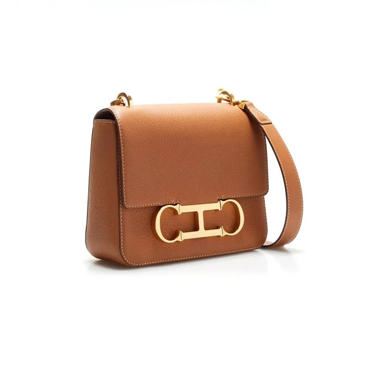 Autumn Winter Leather Flip Crossbody Bag for Daily Commute