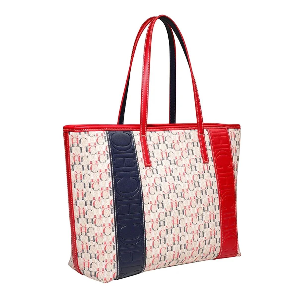 Striped Large Tote Bag for Travel and Daily Commutes