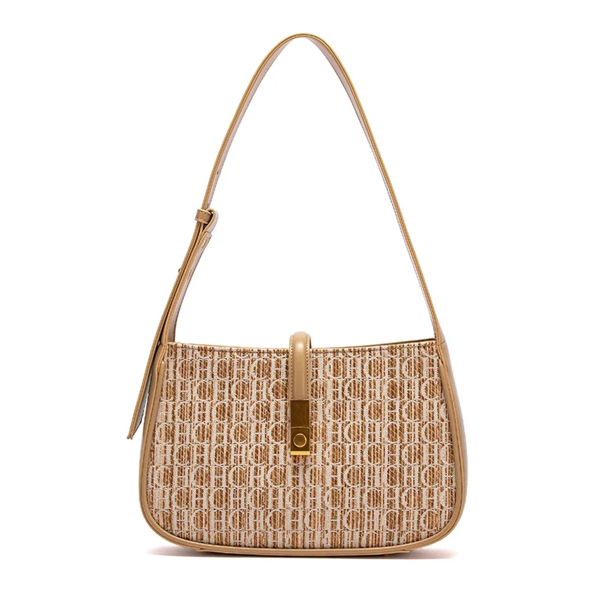 Chic Women's Dumpling Shoulder Bag with Letter Print Design