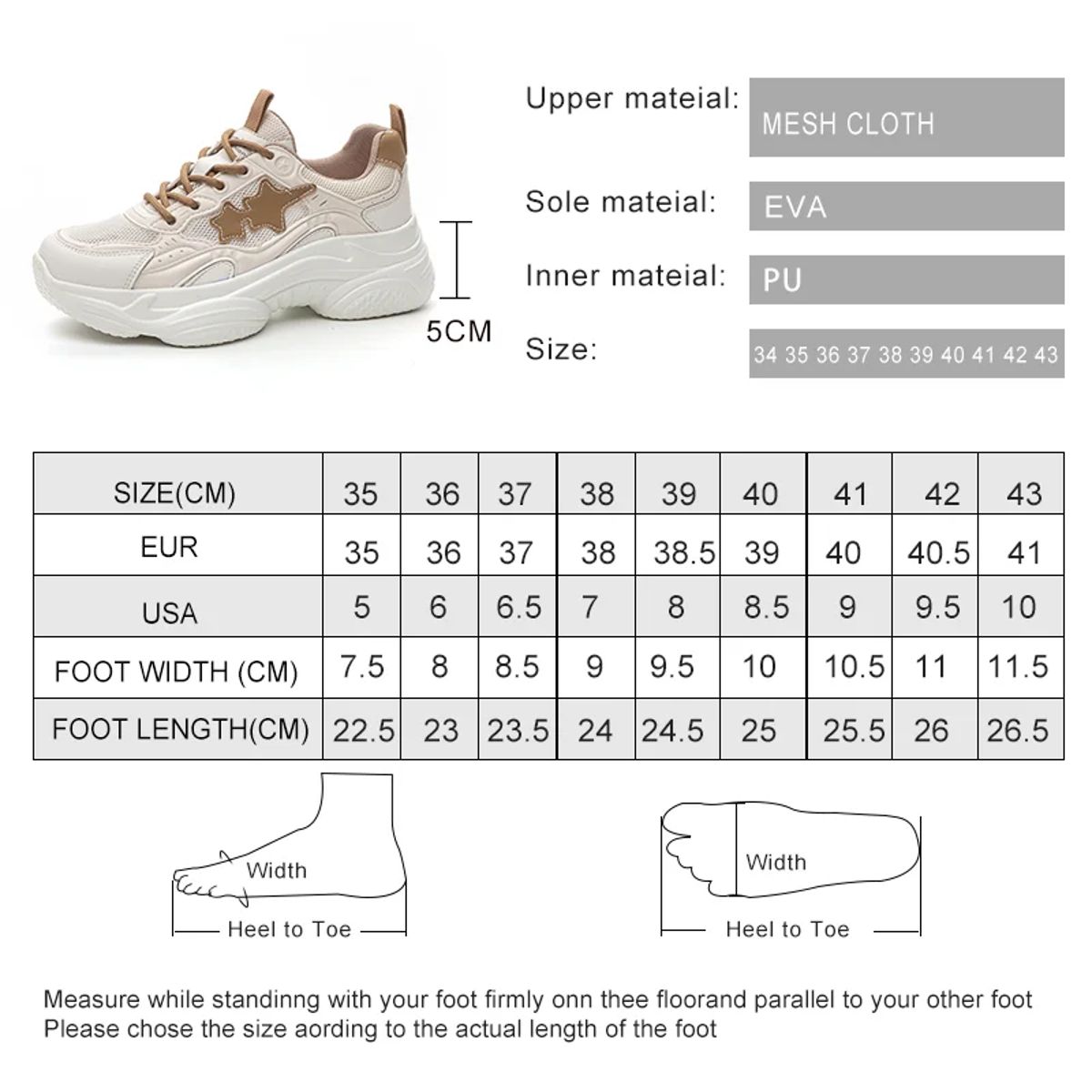 Aiyuqi - Women's Low Top Sneakers 4