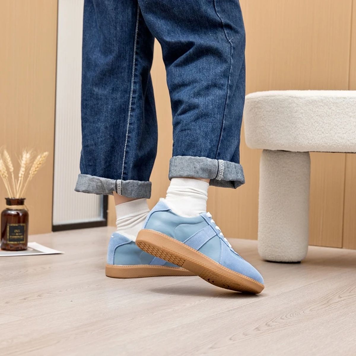 Genuine Leather Mixed Color Sneakers for Women’s Spring Comfort Aiyuqi - Women's Low Top Sneakers 3