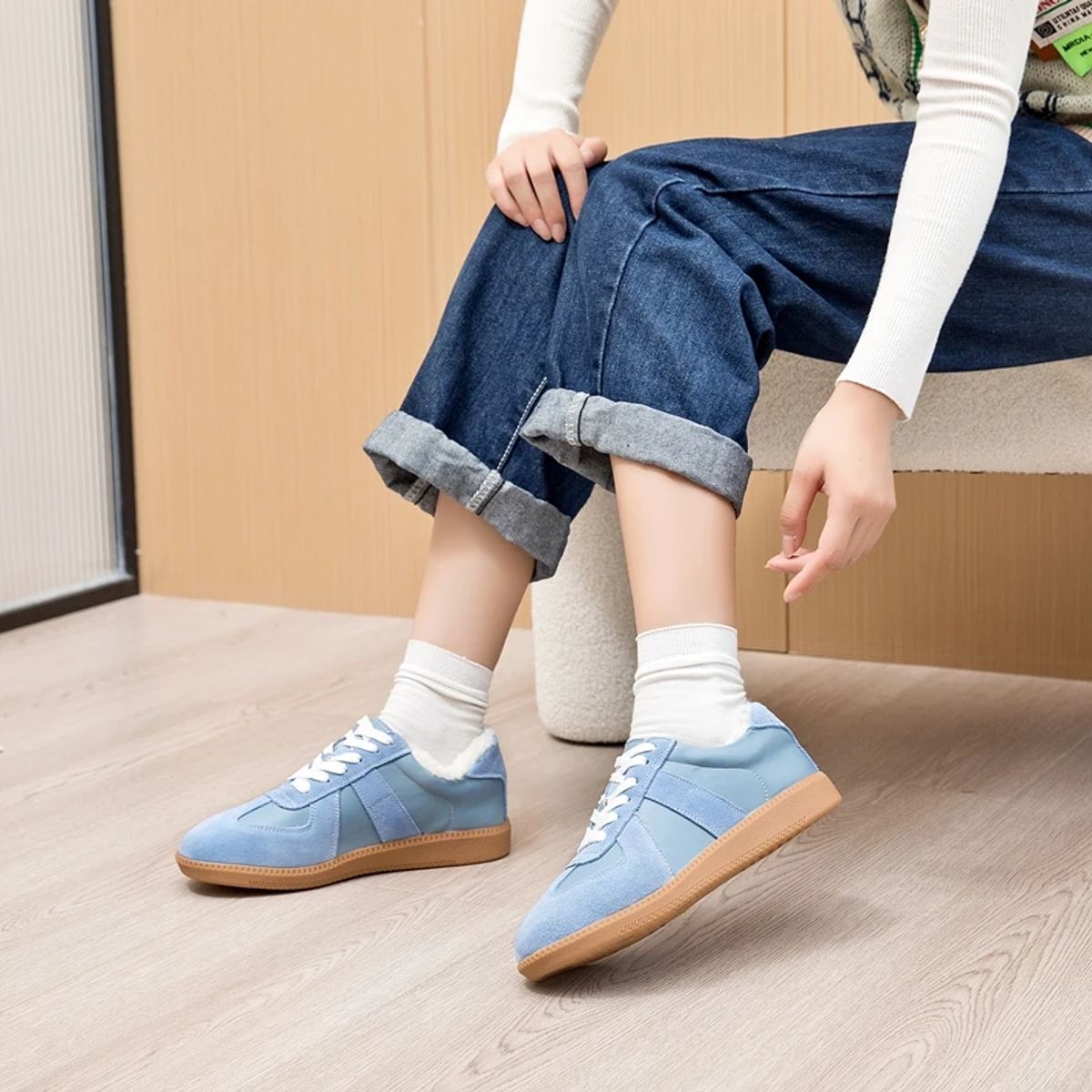 Genuine Leather Mixed Color Sneakers for Women’s Spring Comfort Aiyuqi - Women's Low Top Sneakers 4