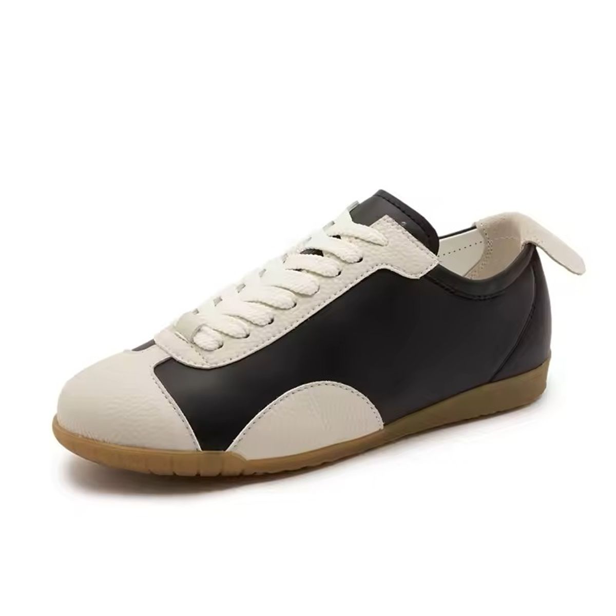 Genuine Leather Platform Sneakers for Women with Casual Style