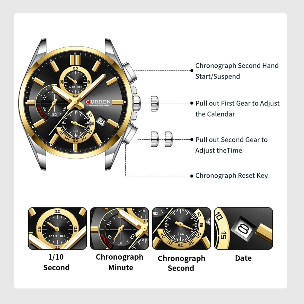 Curren - Men's Dress Watches 3