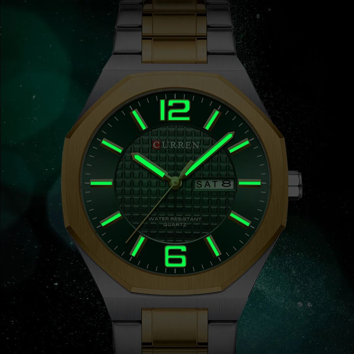 Stylish Business Quartz Watch with Luminous Hands and Date