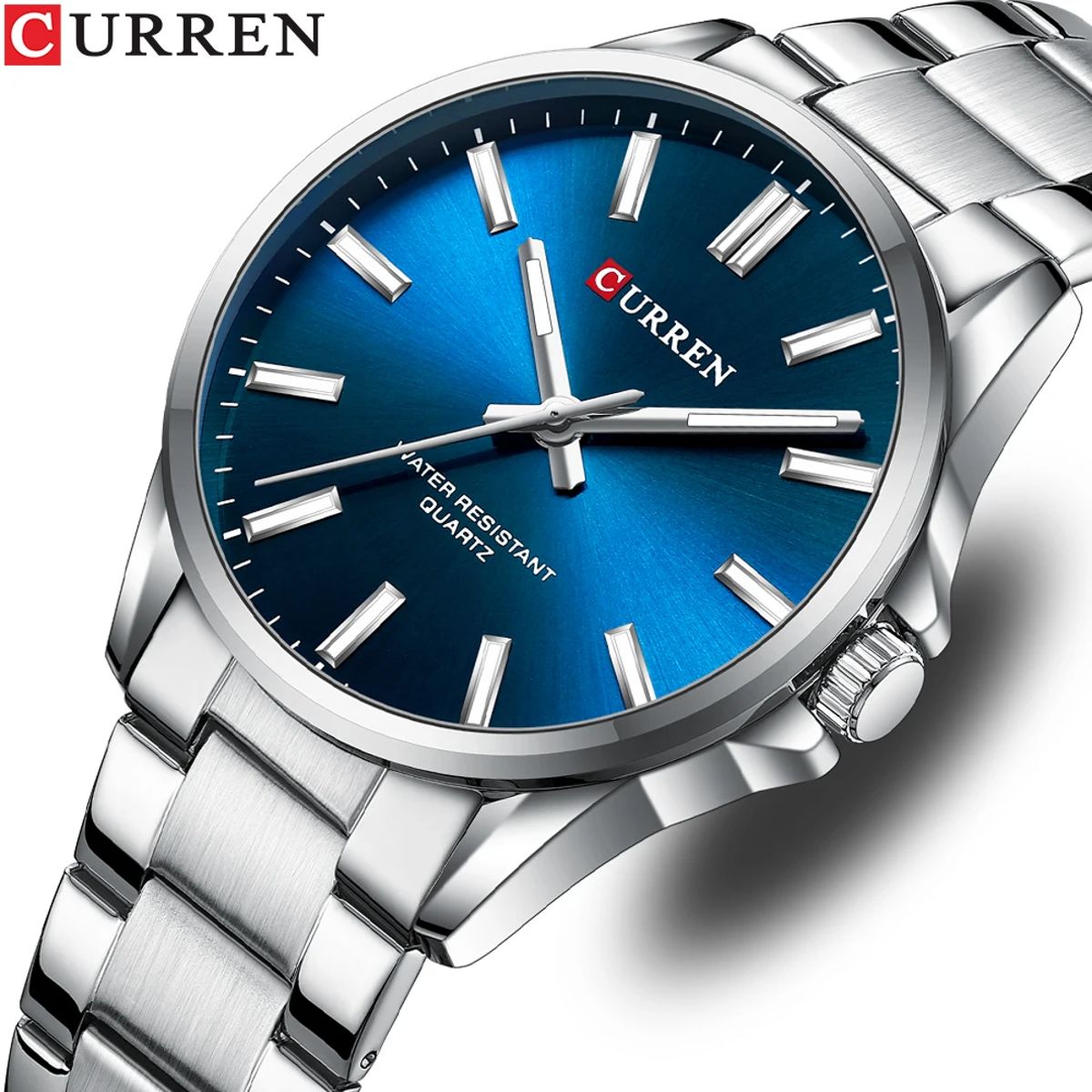 Stylish Quartz Wristwatch for Men with Luminous Display Curren - Women's Dress Watches 1