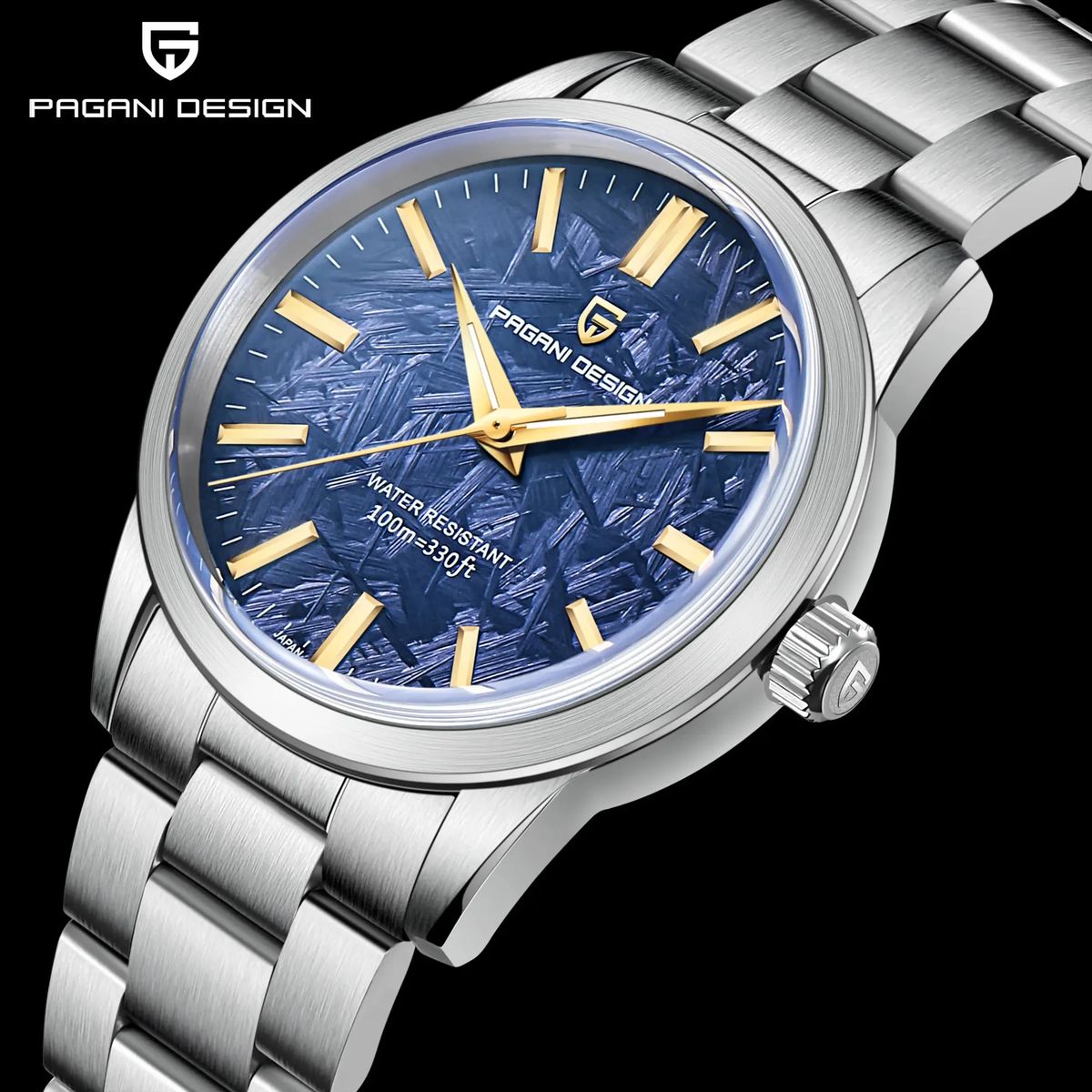 Stylish Men's Quartz Watch with Sapphire Glass and Luminous Dial Pagani Design - Men's Dress Watches 1